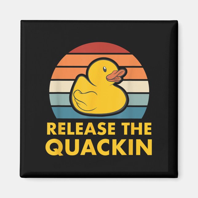 Freigabe des Quackin Quote Rubber Duckling Acc Magnet (Vorne)