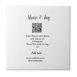 Freigabe und Tag für Instagram Scan QR Add-Website Fliese