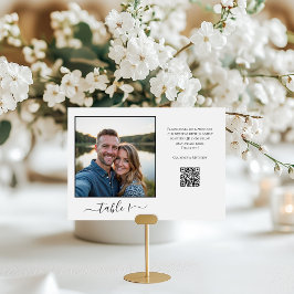 Freigabe von Fotos QR-Code Tischnummer