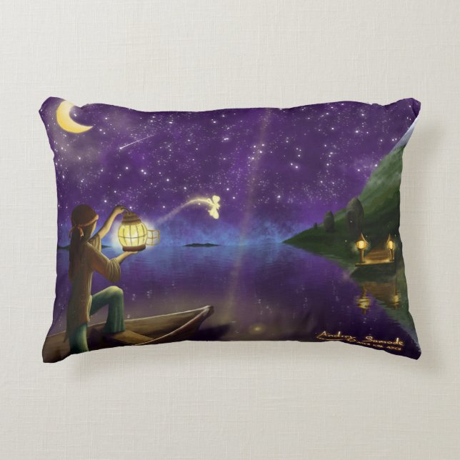 Freigeben des feenhaften Kissens Dekokissen (Vorderseite)