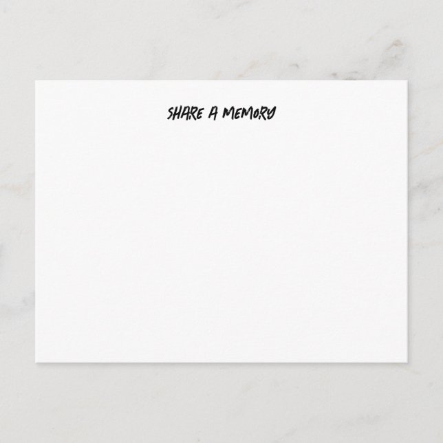 Freigeben einer Speicherpostkarte Postkarte (Vorderseite)