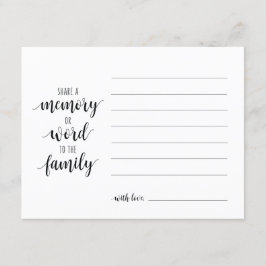 Freigeben eines Speichers oder Worts an die Famili Einladung