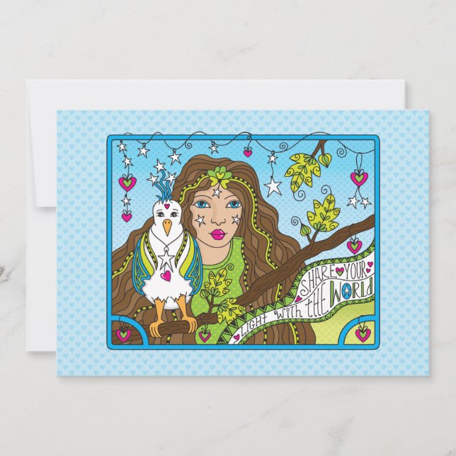 Freigeben Sie Ihre Light_Flat Card 7" x 5" (Vorderseite)