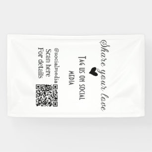 Freigeben Sie Liebe Scan QR-Code hinzufügen sozial Banner