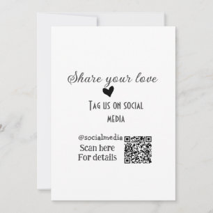 Freigeben Sie Liebe Scan QR-Code hinzufügen sozial Einladung