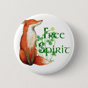 Freigeistiger Fuchs Button