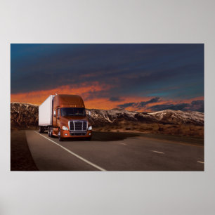 Freightliner Cascadia #20 Poster