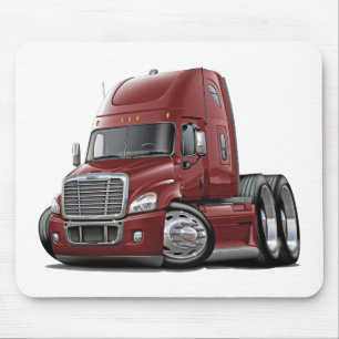 Freightliner Cascadia kastanienbrauner LKW Mousepad