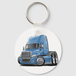 Freightliner Cascadia lt Blue Truck Schlüsselanhänger
