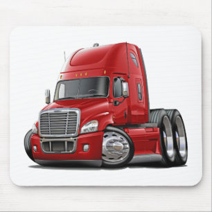 Freightliner Cascadia Rot-LKW Mousepad