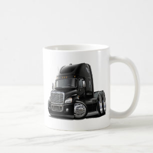 Freightliner Cascadia schwarzer LKW Tasse
