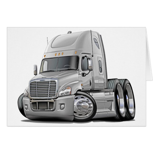 Freightliner Cascadia White Truck (Vorderseite (Horizontal))
