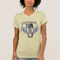 Freigiebpistolen Vintager Motorrad-T - Shirt