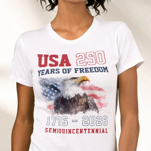 Freiheit 1776 2026 Amerikas 250. Jubiläum T-Shirt