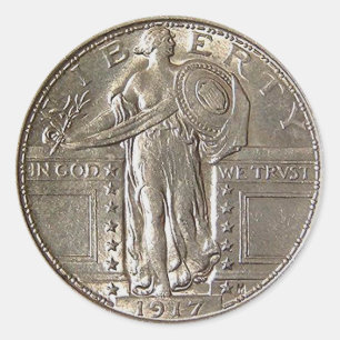 Freiheit 1917 runder aufkleber