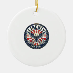 Freiheit Abenteuer Patriotisch Patriotisch Pulp Bu Keramik Ornament