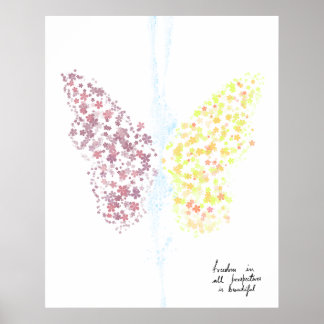 Freiheit Akryllische Wandkunst Poster