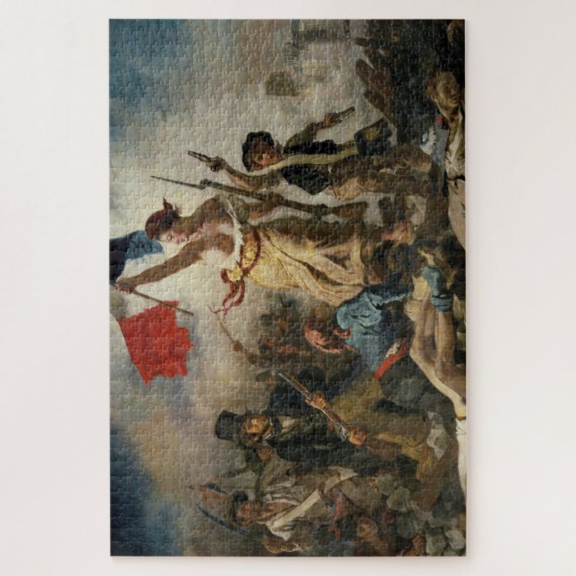 Freiheit als Führer des Volkes Puzzle (Vertikal)