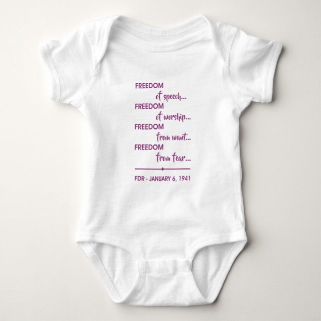 FREIHEIT... BABY STRAMPLER (Vorderseite)