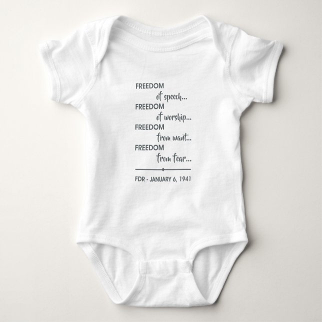 FREIHEIT... BABY STRAMPLER (Vorderseite)