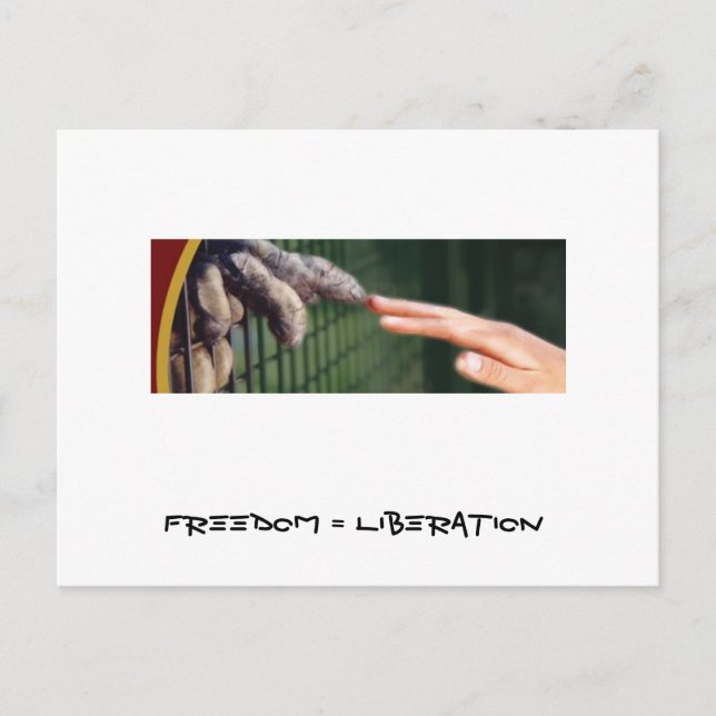 Freiheit = Befreiung Postkarte (Vorderseite)