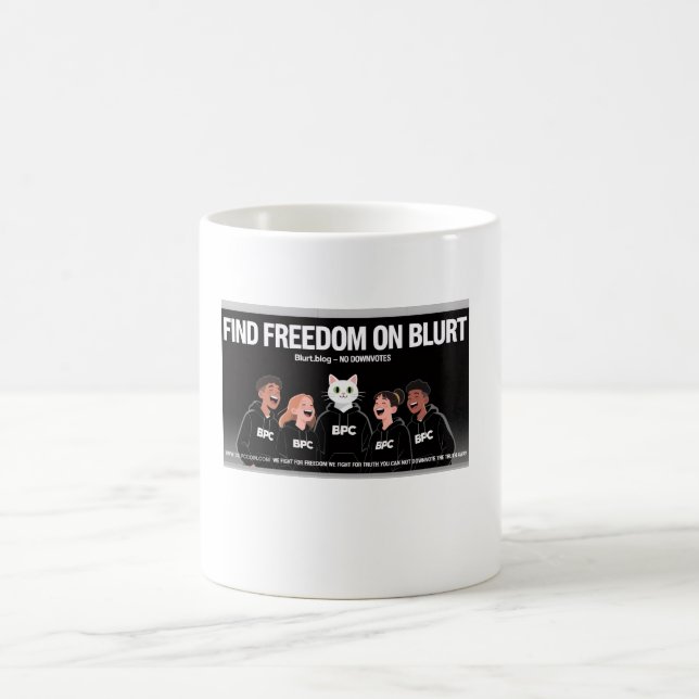 Freiheit bei der Blurt Cup-Tasse Kaffeetasse (Mittel)