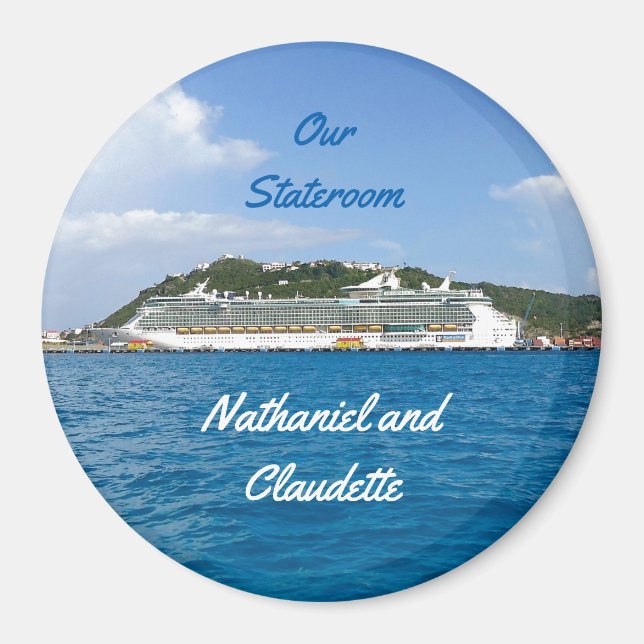 Freiheit bei Sint Maarten Stateroom Door Marker Magnet (Vorne)