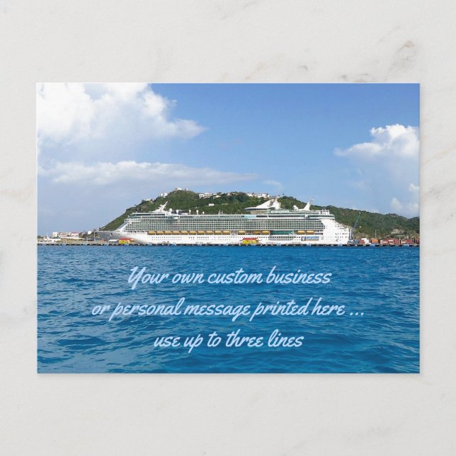 Freiheit bei St. Martin Custom Cruise Mailer Postkarte (Vorderseite)
