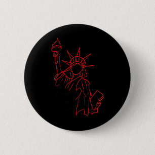 Freiheit Demokratie Toleranz, Anti Trump  Button