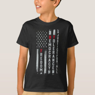 Freiheit Demokratie Toleranz Gerechtigkeit alle su T-Shirt