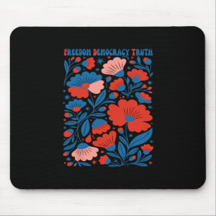 Freiheit Demokratie Wahrheit Subtile Florale Anti- Mousepad