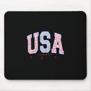 Freiheit Demokratie Wahrheit USA Anti-Trump 4. Jul Mousepad