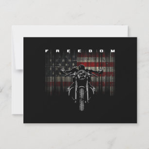 Freiheit der amerikanischen Flagge für Motorräder Magneteinladung