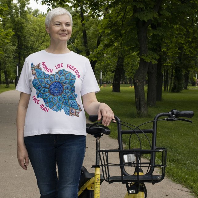 Freiheit der Frau | Persian Minakari Red T-Shirt (Woman Life Freedom | Persian Minakari Red T-Shirt)
