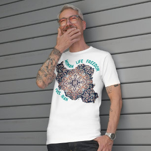 Freiheit der Frau   Persian Rug Green T-Shirt