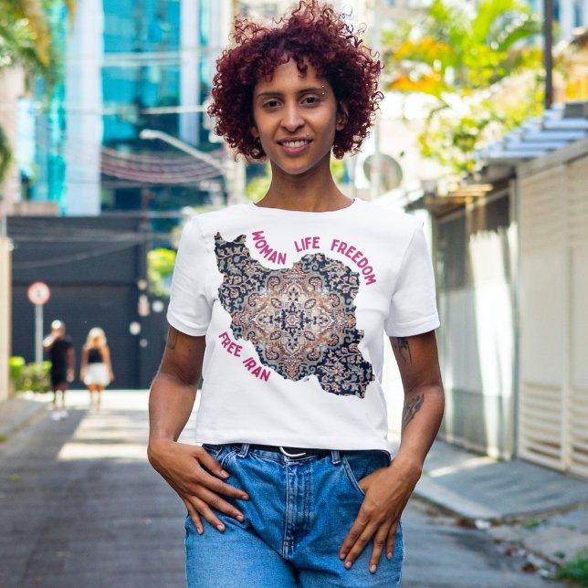 Freiheit der Frau | Persian Rug Red T-Shirt (Woman Life Freedom | Persian Rug Red T-Shirt)