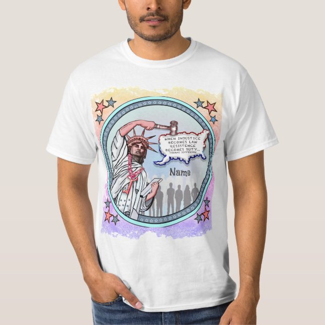 Freiheit der Justiz Politischer T - Shirt (Vorderseite)