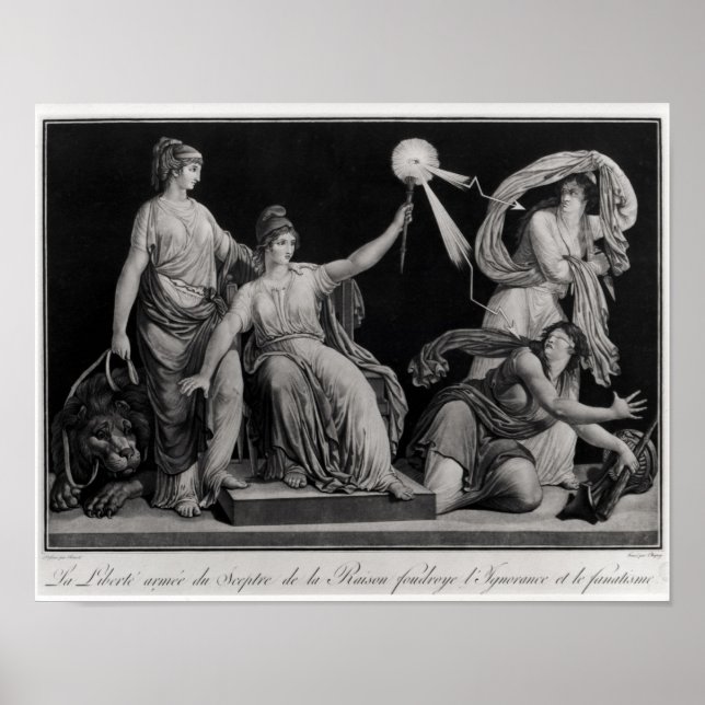 Freiheit, die Unwissenheit und den Fantakismus abw Poster (Vorne)