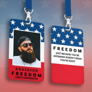 Freiheit ein echter Patriot Ausweis