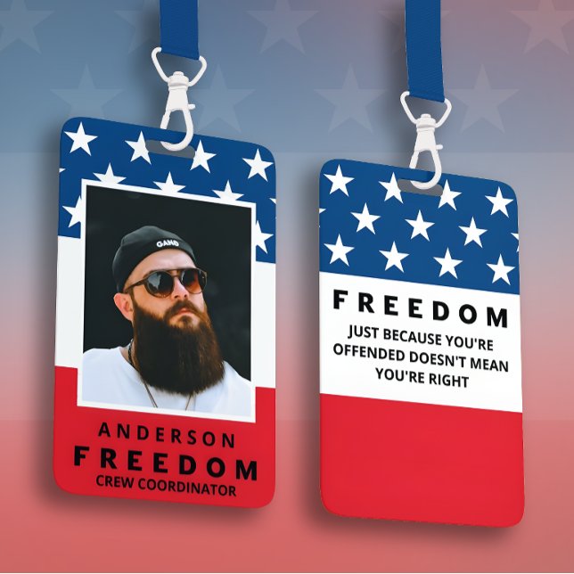 Freiheit ein echter Patriot Ausweis (Von Creator hochgeladen)