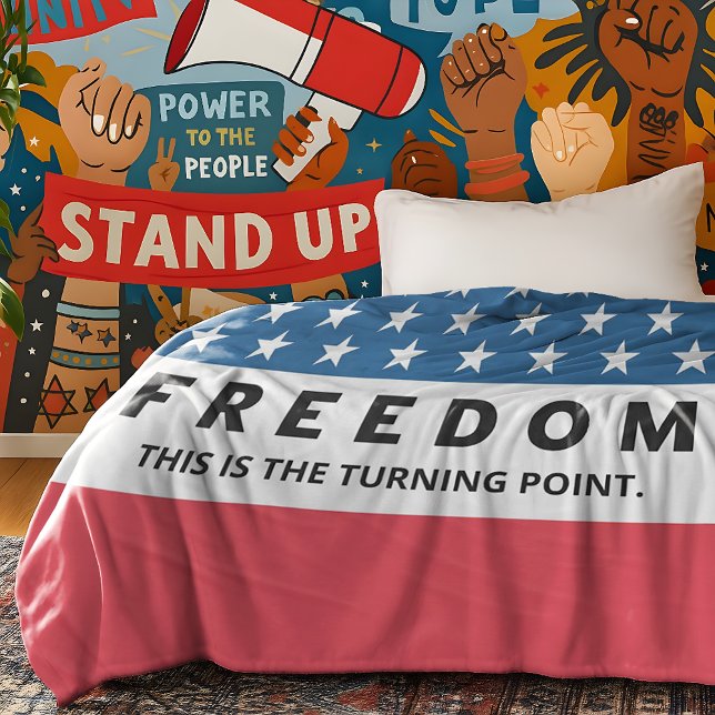 Freiheit ein echter Patriot Fleecedecke (Von Creator hochgeladen)
