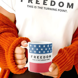 Freiheit ein echter Patriot Kaffeetasse