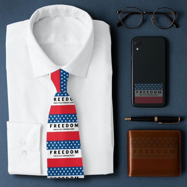 Freiheit ein echter Patriot Krawatte (Von Creator hochgeladen)