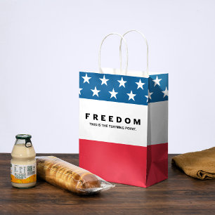 Freiheit ein echter Patriot Mittlere Geschenktüte