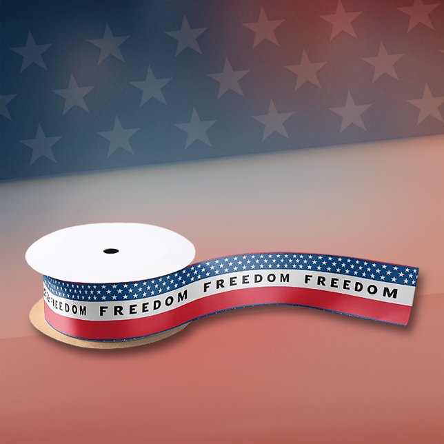Freiheit ein echter Patriot Satinband (Von Creator hochgeladen)