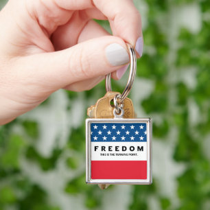 Freiheit ein echter Patriot Schlüsselanhänger