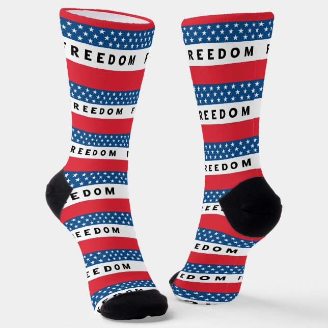 Freiheit ein echter Patriot Socken (Gewinkelt)