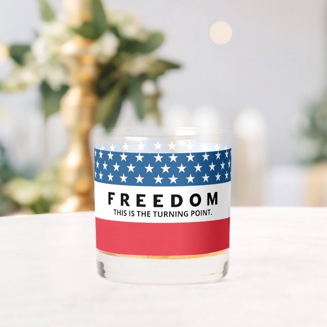 Freiheit ein echter Patriot Whiskyglas (Insitu (Hochzeit))