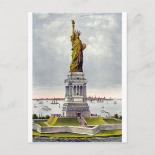 Freiheit erleuchtet die Welt Postkarte