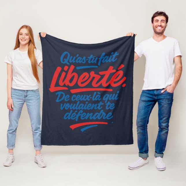 Freiheit Fleecedecke (Beispiel)
